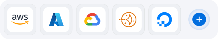 AWS, Microsoft Azure, Google Cloud, Amazon Lightsail, Digital Ocean