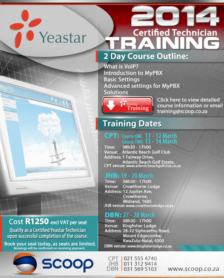 yeastar south africa tech training 2014