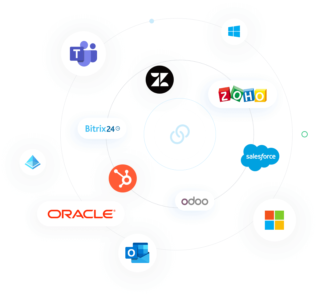 Yeastar Telefonanlage der P-Serie-Integrationen: Microsoft Teams, HubSpot, Zendesk, Salesforce, Zoho, Odoo, Oracle, und mehr