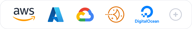 AWS, Microsoft Azure, Google Cloud, Amazon Lightsail, Digital Ocean