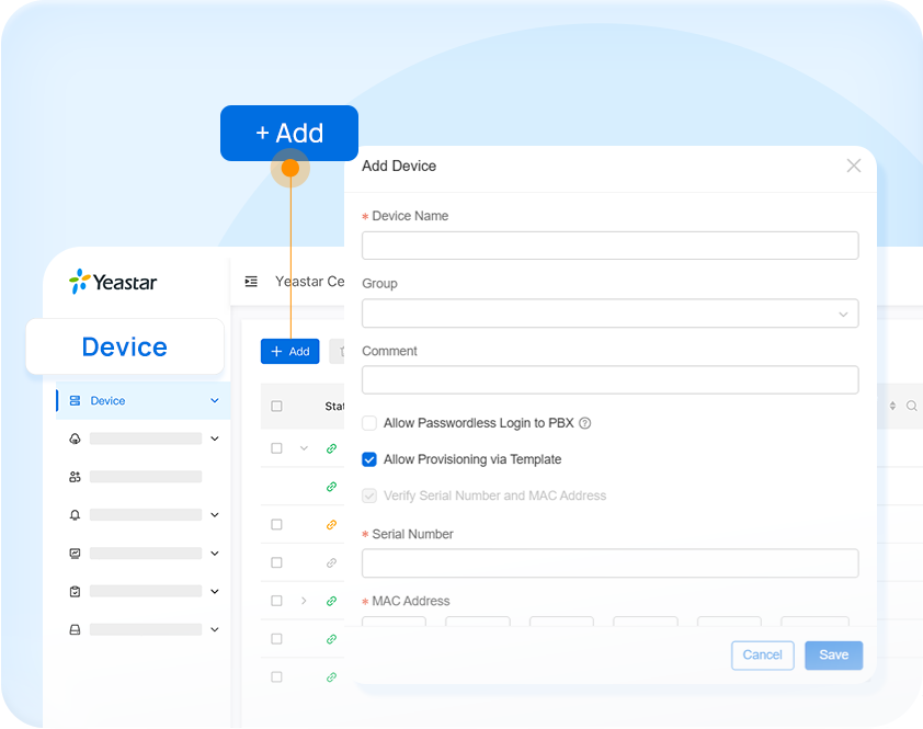 multi tenant pbx auto provision